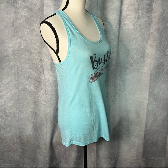 Fitness Tee Co Busta Wine 🍷 Racerback Workout Tank - LG 🌟2/$20 - Picture 4 of 10